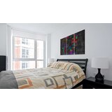  Slika - Map of Sweden (colored names of cities) - triptych 120x80 | shoptok.hr