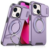  Torbica camshield ring stand za iphone 13 6.1 ljubičasta Cene