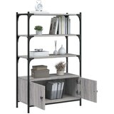  Knjižna omara 3-nadstropna siva sonoma 70x30x109,5 cm in. les | Shoptok.si