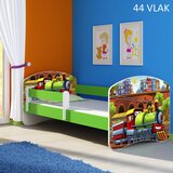  Otroška postelja ACMA z motivom, stranska zelena 140x70 cm 44 Vlak | Shoptok.si