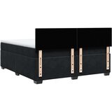 vidaXL Box spring postelja z vzmetnico črna 200x200 cm žamet | Shoptok.si