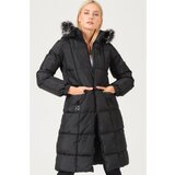 Dewberry Z6706 LADIES COAT-LIGHT BLACK Cijene