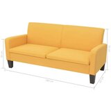 2-dijelni set sofa od tkanine žuti | shoptok.hr