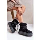 Kesi Platform snow boots with bindings black Izathiel Cene