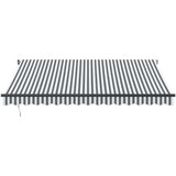 vidaXL Ročno zložljiva tenda z LED diodami antracit in bela 400x350 cm | Shoptok.si
