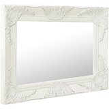 Maison Chic Stensko Ogledalo - Zrcalo - Kozmetično ogledalo v baročnem stilu 50x40 cm belo, (21697960) | Shoptok.si