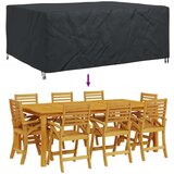 vidaXL Prevleka za zunanje pohištvo Črna 220 x 190 x 85 cm 210D | Shoptok.si