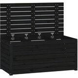  Vrtna kutija crna 101 x 50,5 x 46,5 cm od masivne borovine | shoptok.hr