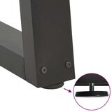  Noge jedilne mize V-oblika 2 kosa Antracit 60x(30-31,3)cm Jeklo | Shoptok.si