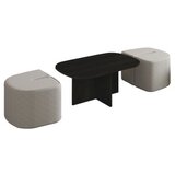 Hanah home set klub stolića, 2 dijela, crni | Eponuda.ba