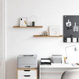  Polica na zidu 2 pcs Smeđa 60 x 9 x 3 cm Konstruirano drvo | shoptok.hr