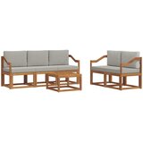  Set vanjskih sofa 6 kom. Prirodna i svijetlo siva | shoptok.hr