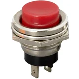 vgradno stikalo tipkovno rdeče off-(on) 2A 250V