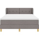 Box postelja s podstavkom in vzmetnico taupe 160x200 cm tkanina, (22052962) | Shoptok.si