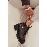 Zazoo Leather Women's Block Heel Boots with Decorative Strap Lined | shoptok.hr