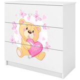 HAPPYKIDS Komoda Dreamy medvedka 2 Bela Cene