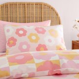 Catherine Lansfield Rožnata otroška posteljnina za zakonsko posteljo 200x200 cm Retro Daisy – | Shoptok.si