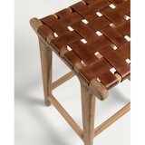 Kave Home Kožna barska stolica u prirodnoj boji (visine sjedala 67 cm) Calixta – | shoptok.hr
