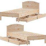 vidaXL Okvir kreveta bez madraca 75 x 190 cm od masivne borovine | shoptok.hr