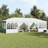 vidaXL Šator za zabave s 12 bočnih zidova Bijeli 8x4 m PE | shoptok.hr
