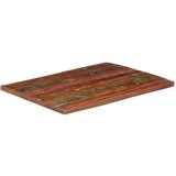 Stolna ploča 100x80x2 5 cm pravokutna masivno obnovljeno drvo | shoptok.hr