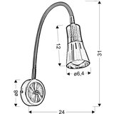 Candellux arena zidna lampa WYSIÄ˜GNIK 1*40W R50 E14 nikl mat | Eponuda.com