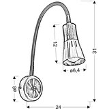 Candellux STENSKA SVETILKA 40 W 230 V E14 | Shoptok.si