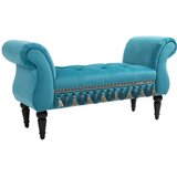Nesta Luksuzna oblazinjena klop, modra, iz poliestra in kavčukove pene, elegantna sedežna klop 117×40×58 cm, (5000493863) | Shoptok.si