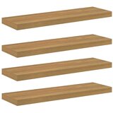  Polica na zidu 4 pcs Smeđa 80 x 23 5 x 4 cm Konstruirano drvo | shoptok.hr