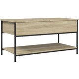 Maison Chic Klubska mizica - kavna mizica - Nizka mizica sonoma hrast 100x50x50 cm inž. les in kovina, (21752561) Cene
