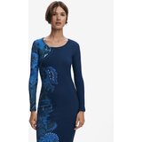 Desigual Obleka modra / temno modra / bela | Shoptok.si