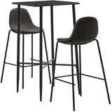  3-dijelni barski set od tkanine tamnosivi | shoptok.hr