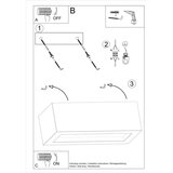  Stenska svetilka VEGA 30 beton, (21347185) | Shoptok.si