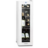 Klarstein Shiraz 12 Slim, hladilnik za vino. 32 l/12 steklenic, nadzorna plošča na dotik, 85 W, 5 - 18 °C