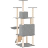  Penjalica za mačke sa stupovima za grebanje svjetlosiva 154 cm | Eponuda.com