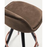 Kave Home Smeđa barska stolica (visine sjedala 75 cm) Slad – | shoptok.hr