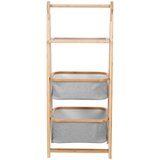 Jimmylee REGAL 45,5/107/33,5 cm siva, naravne barve | Shoptok.si