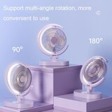 Venisymlis Namizni Ventilator Za Ponovno Polnjenje, Vrtljiva Nočna Lučka, Tihi Hladilni Ventilatorji, (22070431) | Shoptok.si