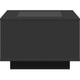  Stolić za kavu s LED crni 60 x 60 x 40 cm konstruirano drvo | shoptok.hr