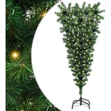  Odzračeno umetno božično drevo s kroglicami Zelena 120 cm PVC | Shoptok.si