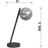  ONLI - Stona lampa PALOMA 1xG9/10W/230V 38,5 cm crna/zadimljena | Eponuda.com