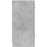  Bočni ormarić sa staklenim vratima boja betona 35x37x75,5 cm | Eponuda.com