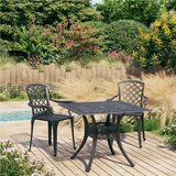 vidaXL 3-dijelni bistro set od lijevanog aluminija crni | shoptok.hr