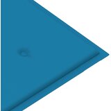  Klupa s plavim jastukom 112 cm od masivne tikovine | shoptok.hr