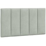  Krevet s madracem Hanko svjetlosivi 90x190 cm baršunasti | shoptok.hr
