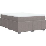  Krevet s oprugama i madracem smeđesivi 140 x 190 cm od tkanine | shoptok.hr