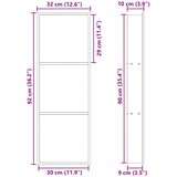  Ničica za tuš Bijeli 90 x 30 x 9,5 cm Nehrđajući čelik | Shoptok.si
