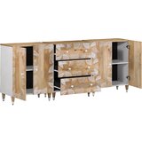 Maison Chic Bočnice 3 kosi 60x33,5x75 cm Masivni les Mango, (21729736) Cene