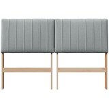  Tapecirani uzglavlje Svijetlo siva 135 cm Čvrsto borovo drvo | shoptok.hr
