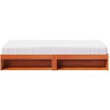  Dnevna postelja z vzmetnico voščeno rjava 80x200 cm borovina, (21791497) | Shoptok.si